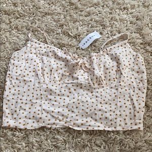 pacsun flower tank top